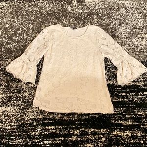 White Lacey Top